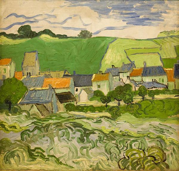 Vincent Van Gogh Gezicht op Auvers, Sweden oil painting art